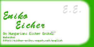 eniko eicher business card